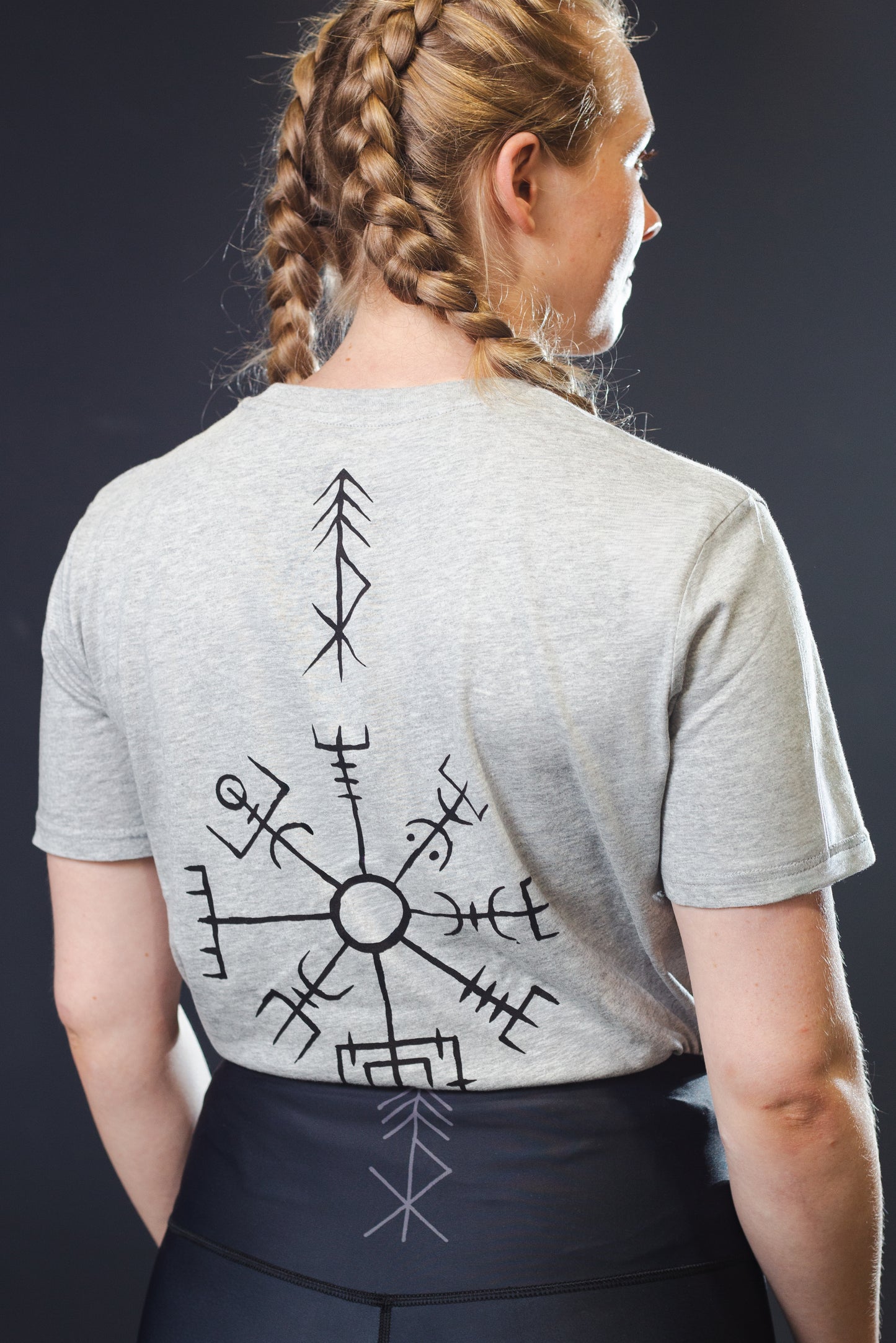Einherjar T-Shirt Vegvisir Grau