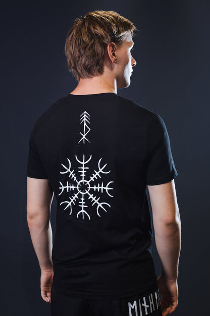 Einherjar T-Shirt Ægishjálmur Schwarz
