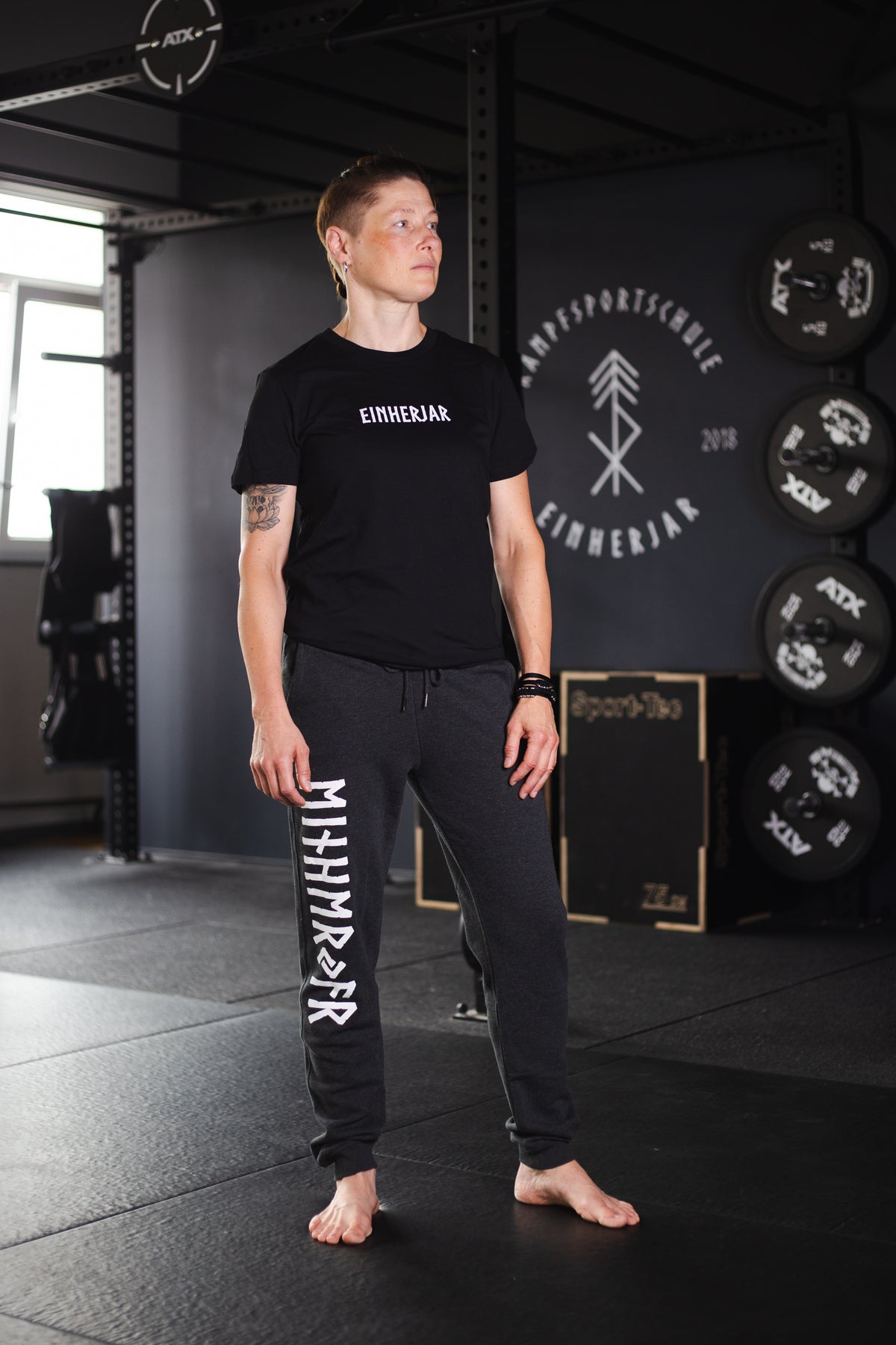 Einherjar Jogginghose Damen in Grau
